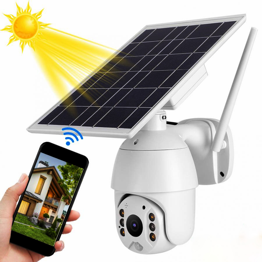 Intelligent Solar Energy Alert Ptz Camera Waterproof Wifi No