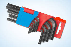 10 PCS SET ALLEN KEY PACKED IN PLASTIC HOLDER (RED), BJT-273
