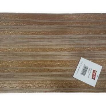 TABLE PVC PLACE-MAT, GOLDEN COLOR, 45 X 30CM, SANTA, 6291107494142