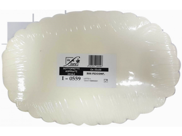 SOTTO FRITTI OVALE 22X33CM, I-0559, 8027976005596, 1X500PCS/PKT,  CELTEX-ITALY