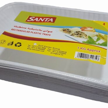 RECTANGULAR LOCAL TRAY 3 PP 1KG, SANTA, 6291107490663