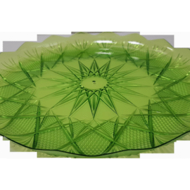 PLATE GREEN, EK-09 24.5X2.3CM, 10PCS/BAG, 6291107492681, SANTA