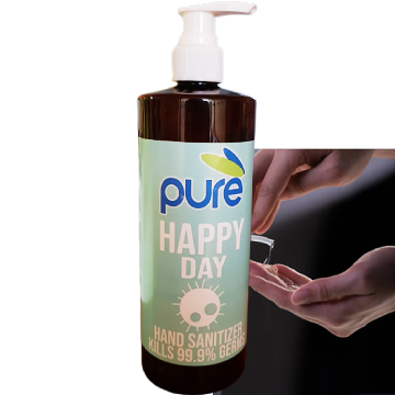 PURE HAND GEL SANITIZER, 500ML PUMP BOTTLE, 6291107499710