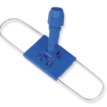FOLDABLE METAL MOP HOLDER 80 CM WITH BLUE PLASTIC PLATE AND JOINT, 5381A, FILMOP ITALY