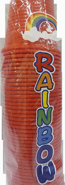 200CC RED PLASTIC CUP, 50PCS/PACK, BICCHIERE RAINBOW ROSSO, 8033275390769