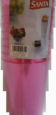 SANTA ROSE COLOR CUP 12OZ, 100PCS/SHRINK BAG