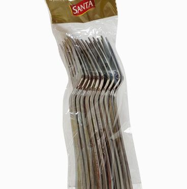 LUXURY FORK, CS-5801, 10PCS/BAG, 6291107492575, SANTA