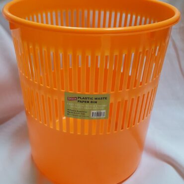 Plastic Waste Paper Bin in ORANGE, AT4436, GCCE