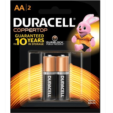 Duracell Plus Power Type AA Alkaline Battery - 2/Pack, 111109604