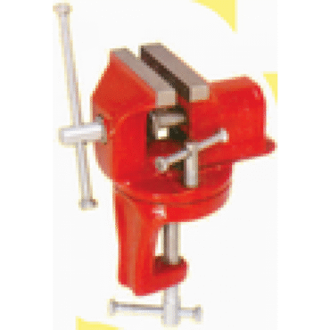 CLAMP BABY VICE SWIVEL BASE MONOPOL PATTERN, WHITE / BRON BOX, BJT017 - 50MM