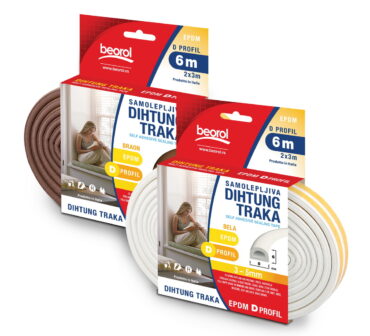 SEAL STRIP D-PROFILE BROWN 6 M, CODE - 8606007998313
