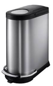 RECYCLE BIN STAINLESS STEEL - EKO , 2 PLASTIC LINERS 20+16L, 111106987