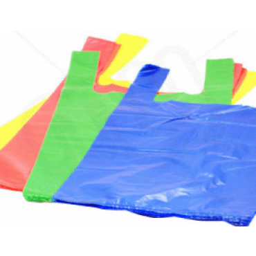 MULTI COLORED SHOPPING BAGS, 50 BAGS