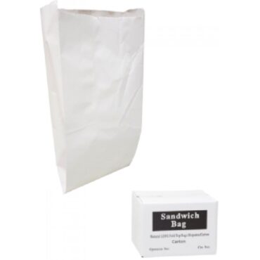 White Sandwish Bags , 34 cm x 16 cm x 7cm ,6291107495064, 1X270 pcs /ctn, SANTA