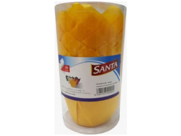 TULIP CUP 160MM YELLOW, 6291107492902 , 1X25PCS/PVC CYLINDER, SANTA