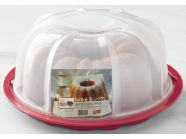 40C BUNDLE CAKE CARRY WITH NONSTICK COATING AND PLASTIC LID, SANTA, 806574991290