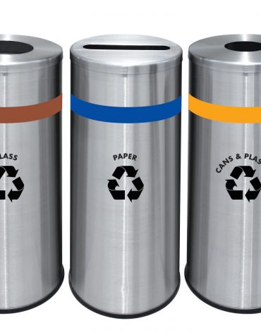 RECYCLE BIN 3 IN 1, Size: 295Dia x 760H mm, MALAYSIA, RCB-820S