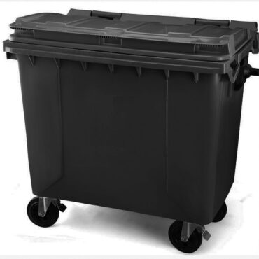 PLASTIC DUST BIN 1100LTRS, BLACK, ZF-1100A, GCCE