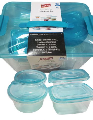 STORAGE CONTAINER SET 92PCS SET, SANTA, 806574483917