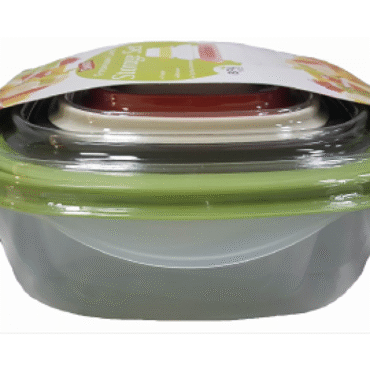 STORAGE BOX SQUARE SHAPE SET 5 PIECES, SANTA, 806574111322