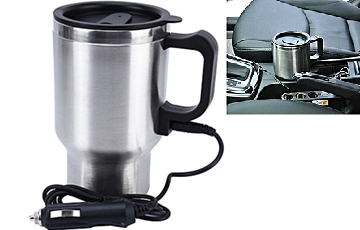 Electric Warmer Mug 12V Stainlesss steel Drink Warmer 14OZ, 6.363.3848407618