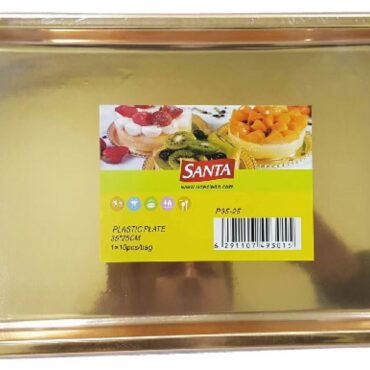 35 X 25CM PLASTIC PLATE, 10PCS/BAG, SANTA, 6291107493015