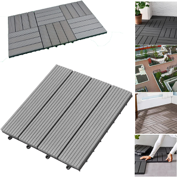 DECKING INTERLOCKING TILES, 30X30 CM TILES, WATERPROOF, 111113240