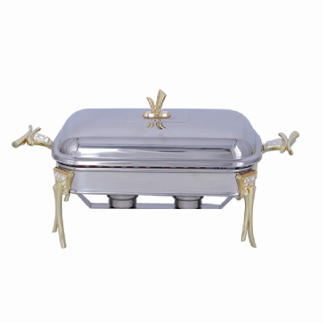 2.5L Food Warmer, 18/10 Stainless Steel Handles, Glass made, 6291109111474