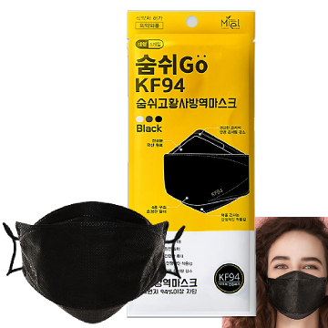 KF94 Fack mask, Black, 8809358102624