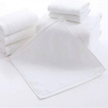 Face Cloth & Towel,100% Cotton, 600gsm, White, 33x33cm, 111112290