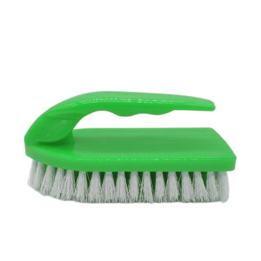 Plastic Scrub Brush With Synthetic Bristles, Green, 4796015040167