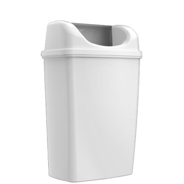 25L Wall Mount Dust Bin, White, 603302